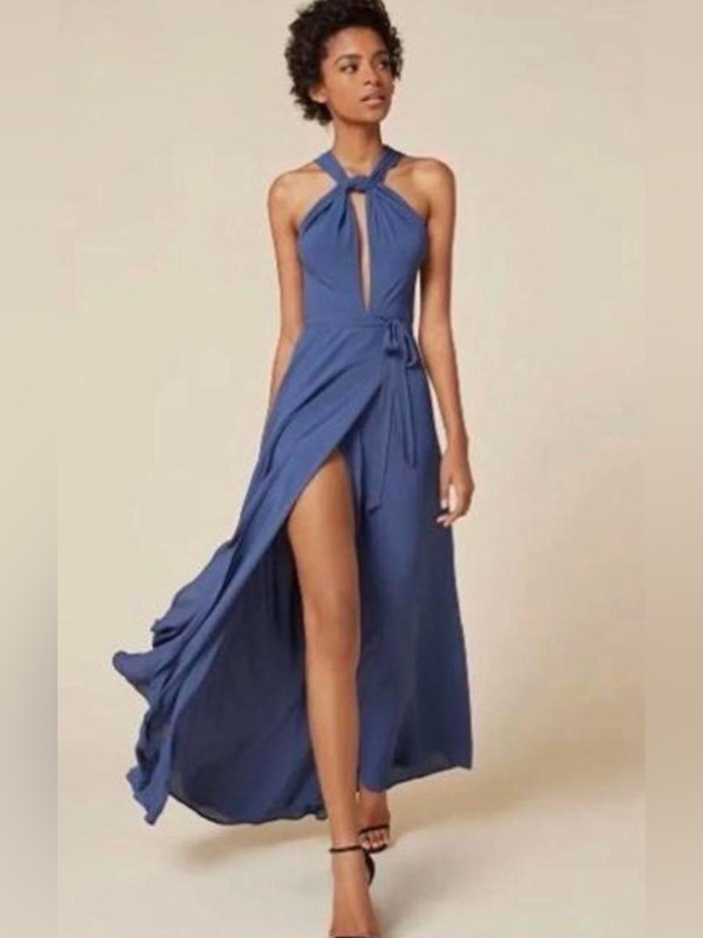 Reformation Blue Sol Dress SZ XS Prom Wedding Sorority Formal *drycleaned*